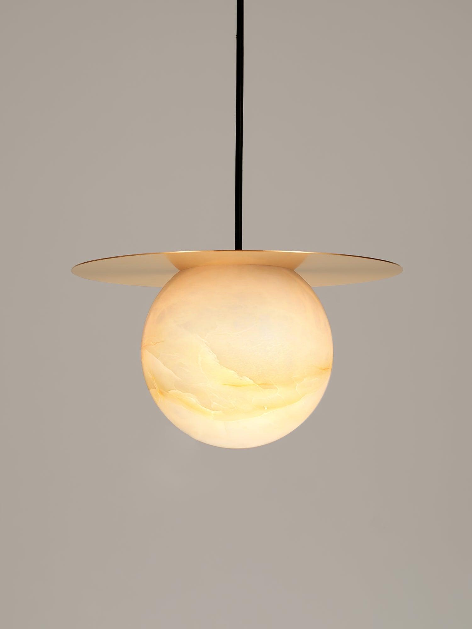 Nyvelyra Sphere Alabaster Pendant Light