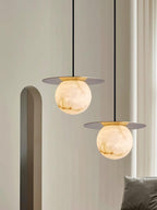 Nyvelyra Sphere Alabaster Pendant Light