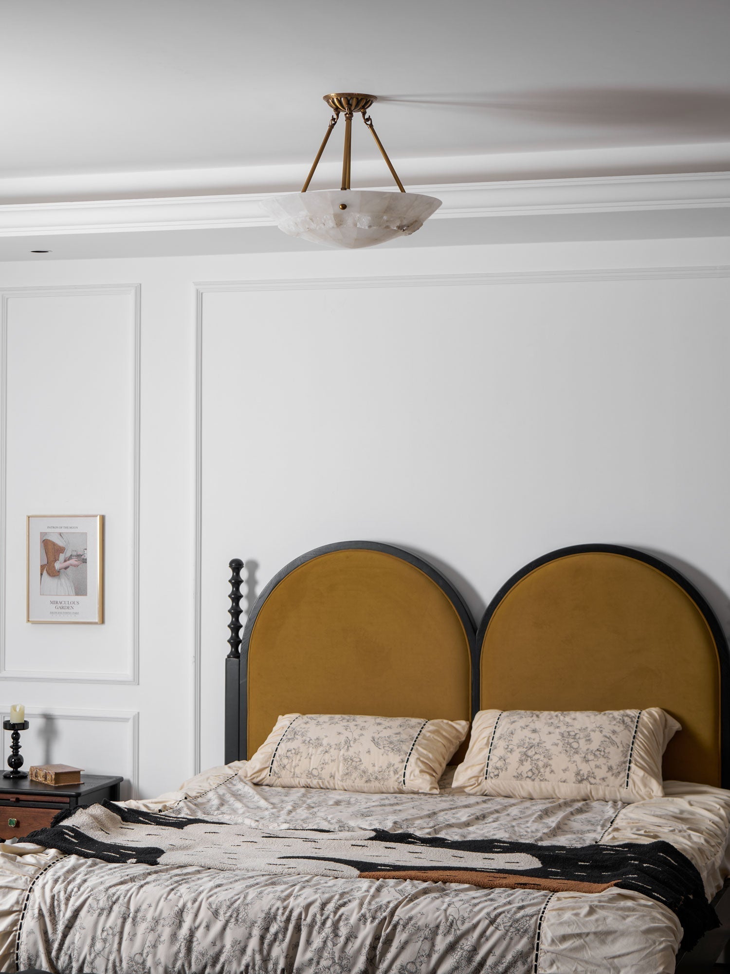 Bowl Pendant Lamp Alabaster Elegance