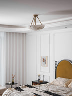 Bowl Pendant Lamp Alabaster Elegance