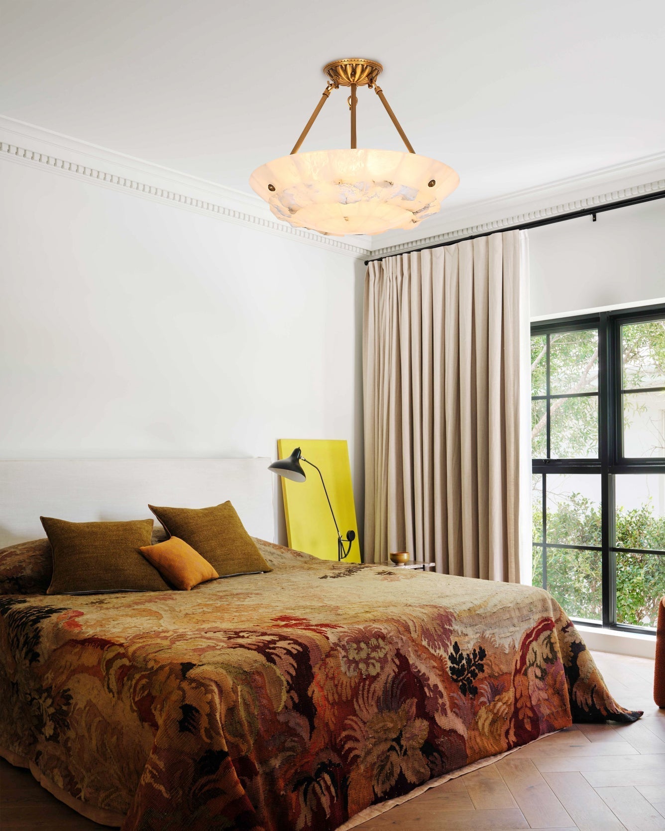 Bowl Pendant Lamp Alabaster Elegance