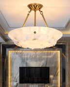 Bowl Pendant Lamp Alabaster Elegance