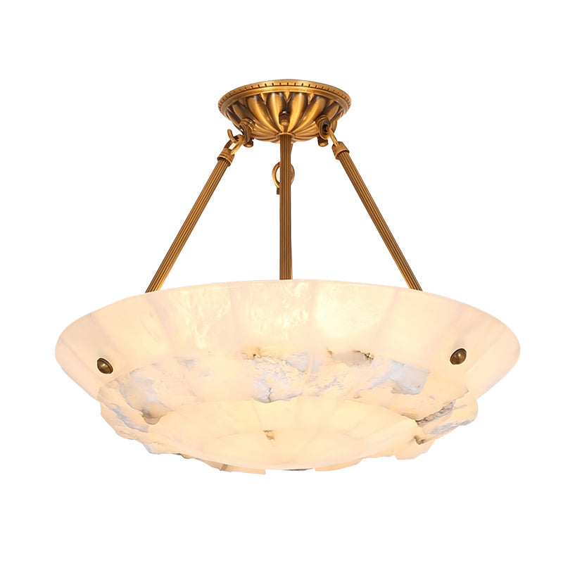 Bowl Pendant Lamp Alabaster Elegance