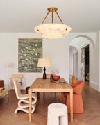 Bowl Pendant Lamp Alabaster Elegance