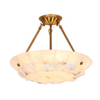Bowl Pendant Lamp Alabaster Elegance