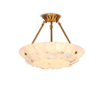 Bowl Pendant Lamp Alabaster Elegance