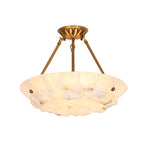 Bowl Pendant Lamp Alabaster Elegance