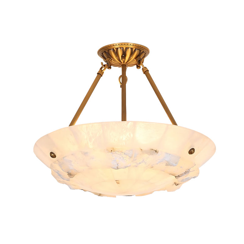 Bowl Pendant Lamp Alabaster Elegance