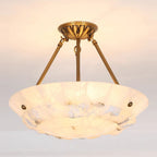 Bowl Pendant Lamp Alabaster Elegance