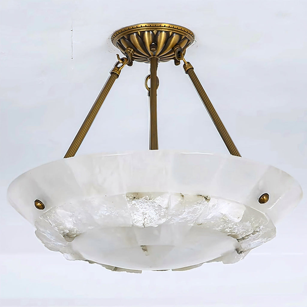 Bowl Pendant Lamp Alabaster Elegance