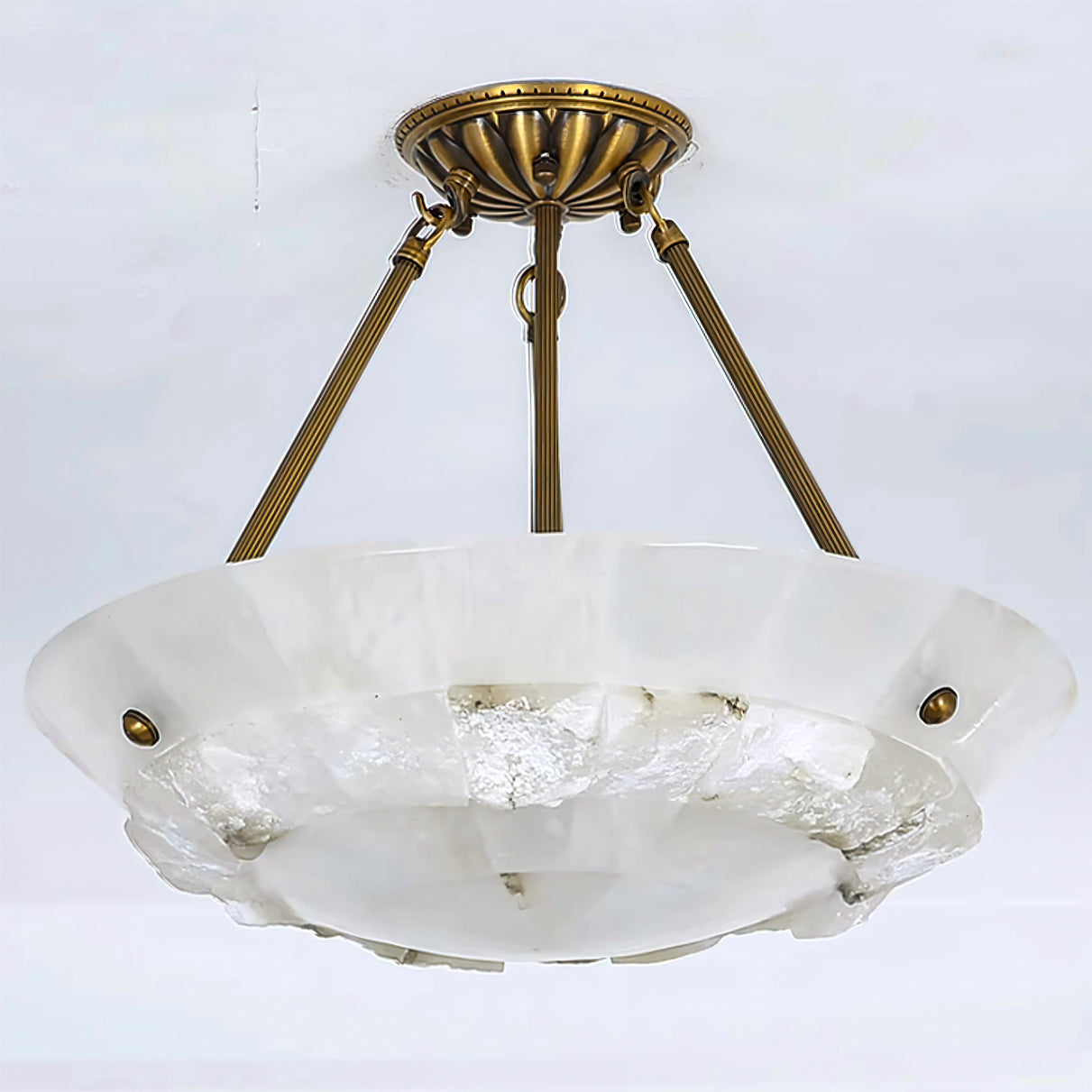 Bowl Pendant Lamp Alabaster Elegance
