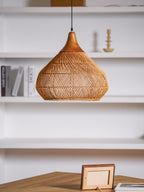 Solavn Light Pendant in Wood of Rattan - Kingsley Beaumont