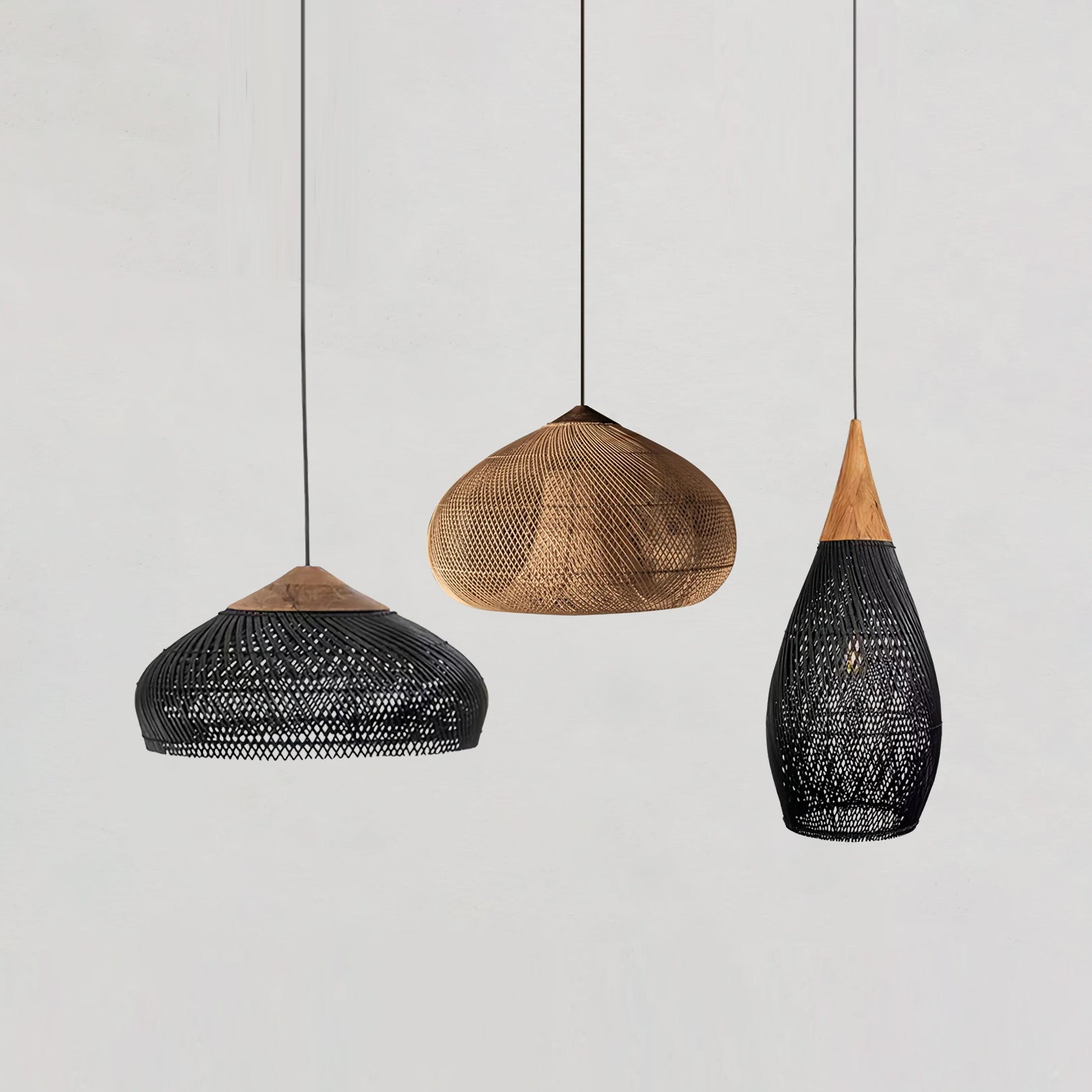 Evelyn Braided Rattan Livingroom Pendant Lamp