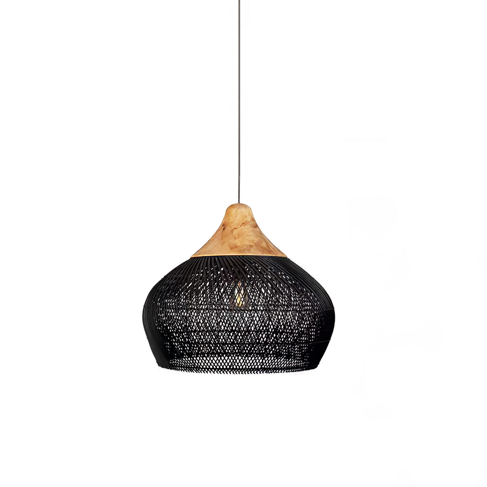 Solavn Light Pendant in Wood of Rattan - Kingsley Beaumont