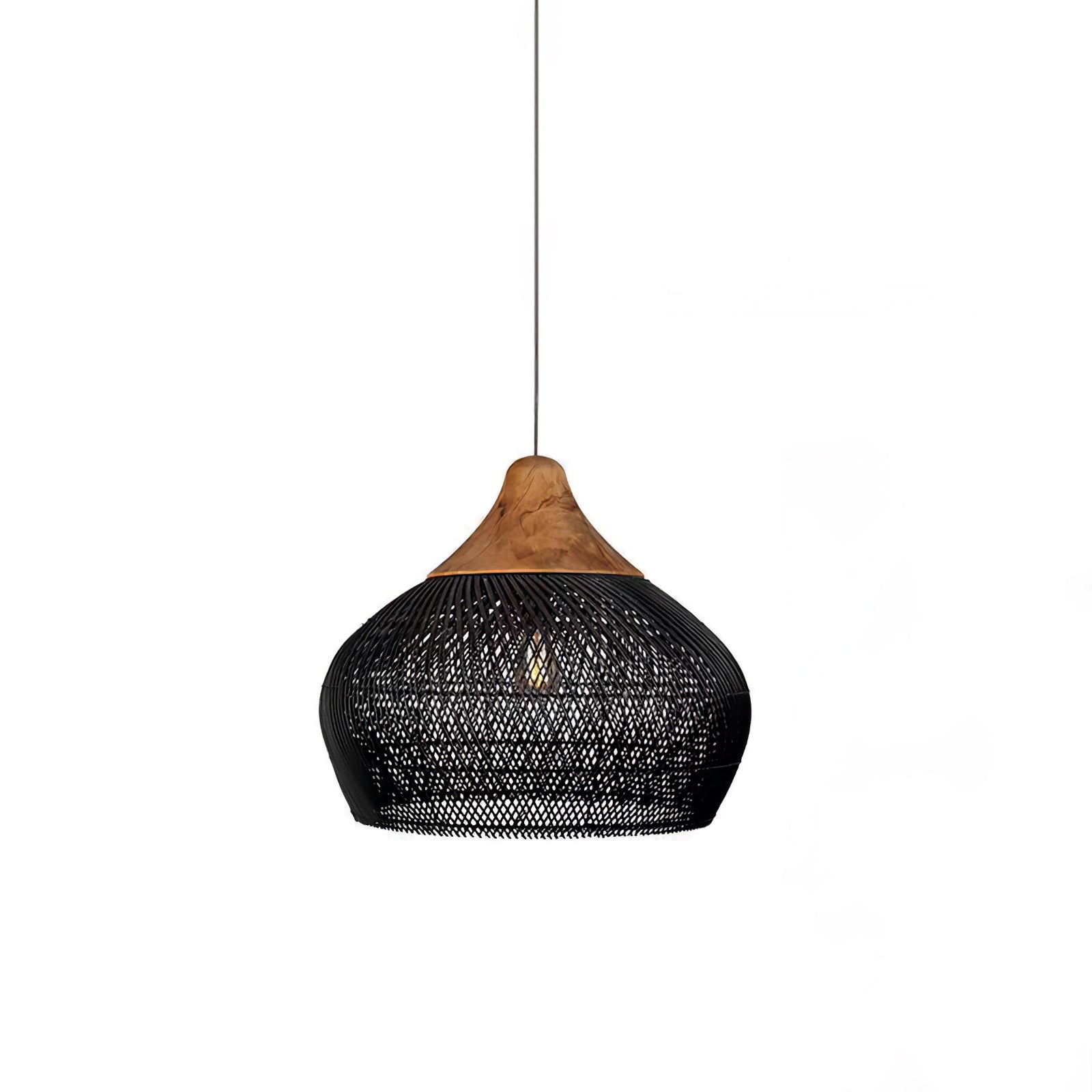 Solavn Light Pendant in Wood of Rattan - Kingsley Beaumont