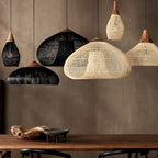 Evelyn Braided Rattan Livingroom Pendant Lamp