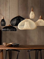 Solavn Light Pendant in Wood of Rattan - Kingsley Beaumont