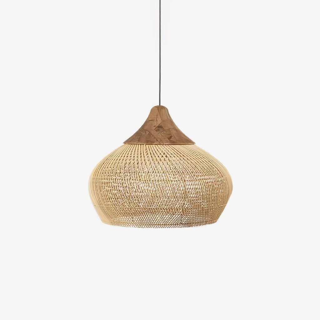 Solavn Light Pendant in Wood of Rattan - Kingsley Beaumont