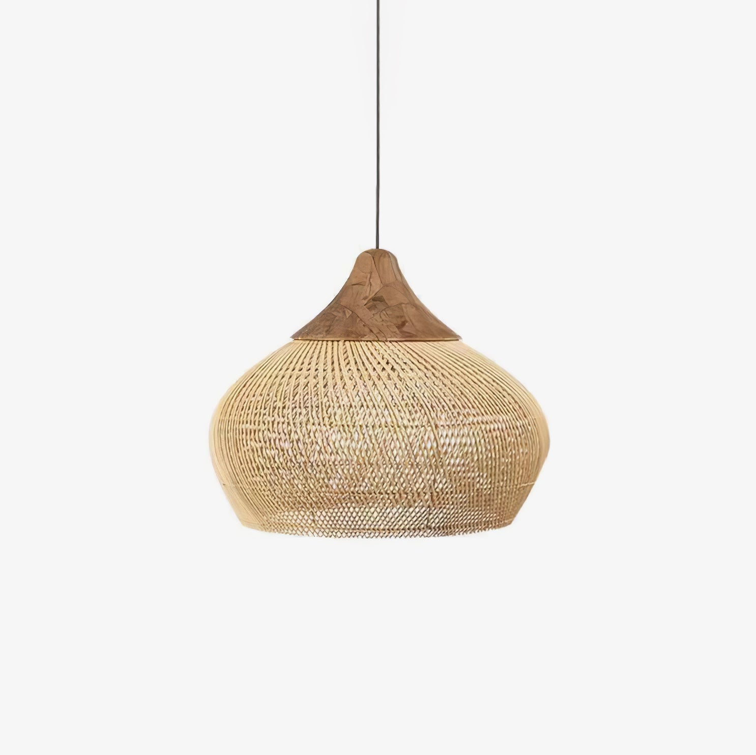 Solavn Light Pendant in Wood of Rattan - Kingsley Beaumont