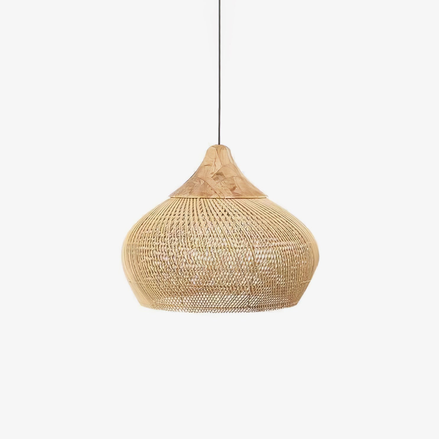 Solavn Light Pendant in Wood of Rattan - Kingsley Beaumont