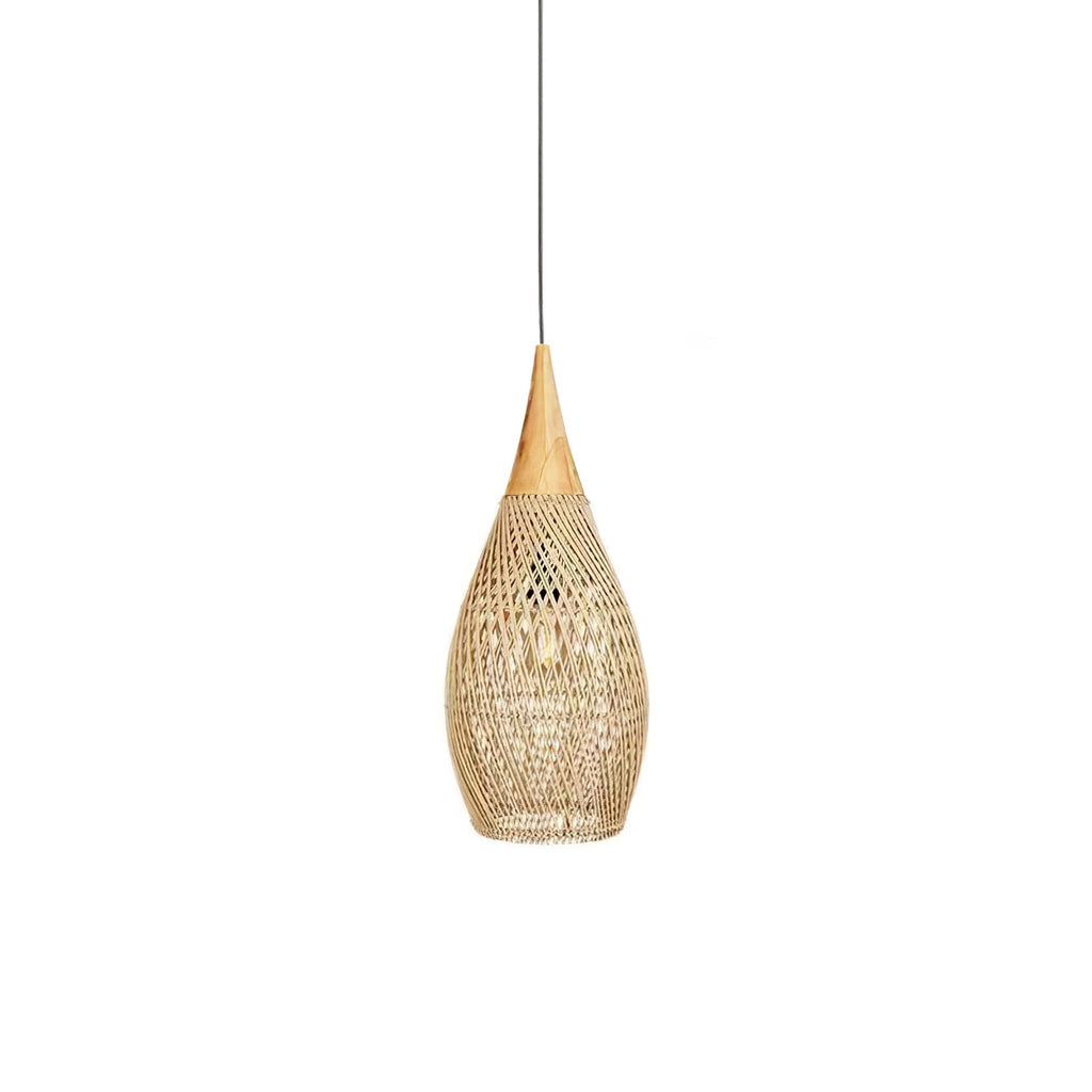 Solavn Light Pendant in Wood of Rattan - Kingsley Beaumont