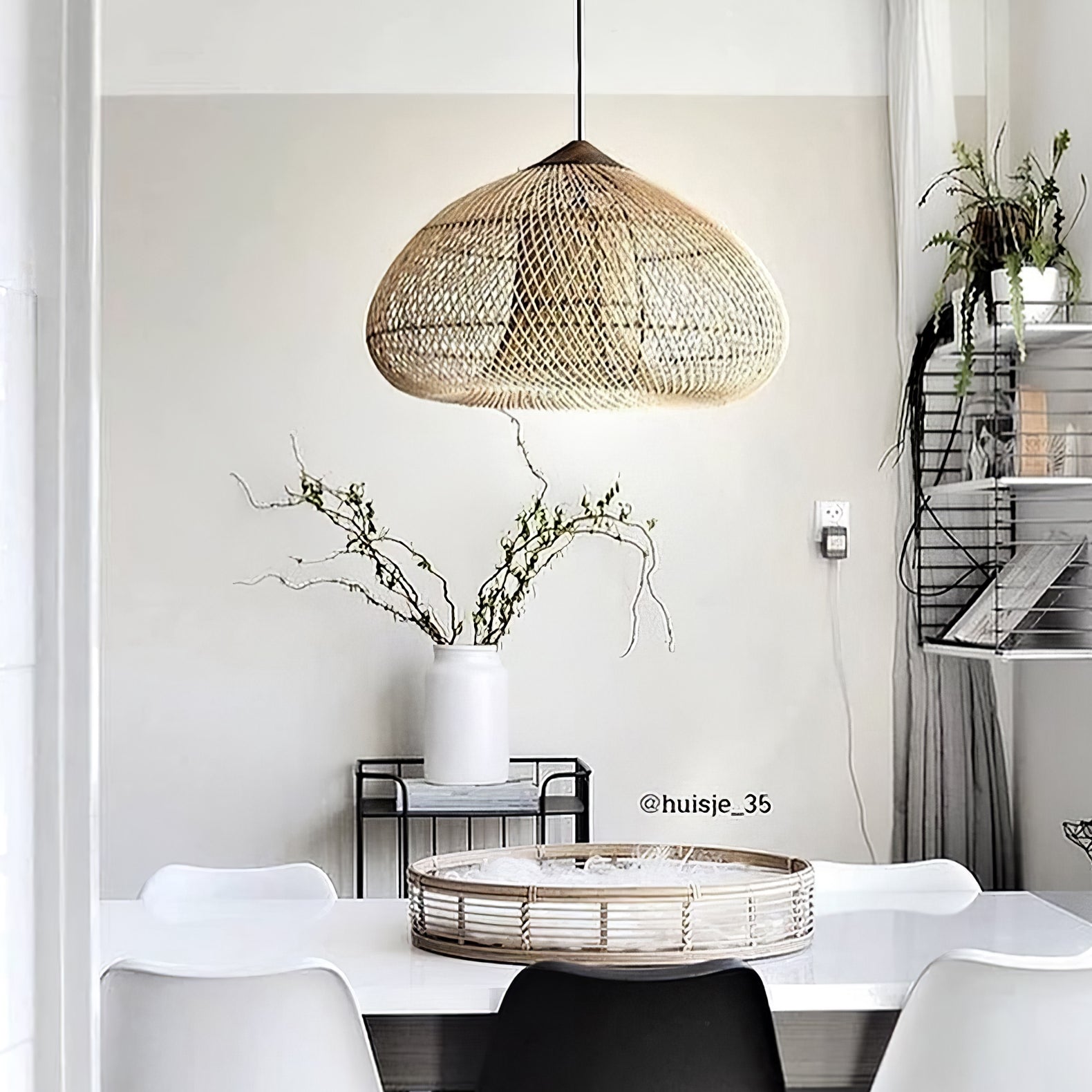 Evelyn Braided Rattan Livingroom Pendant Lamp