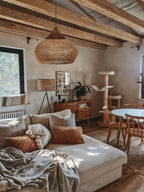 Solavn Light Pendant in Wood of Rattan - Kingsley Beaumont