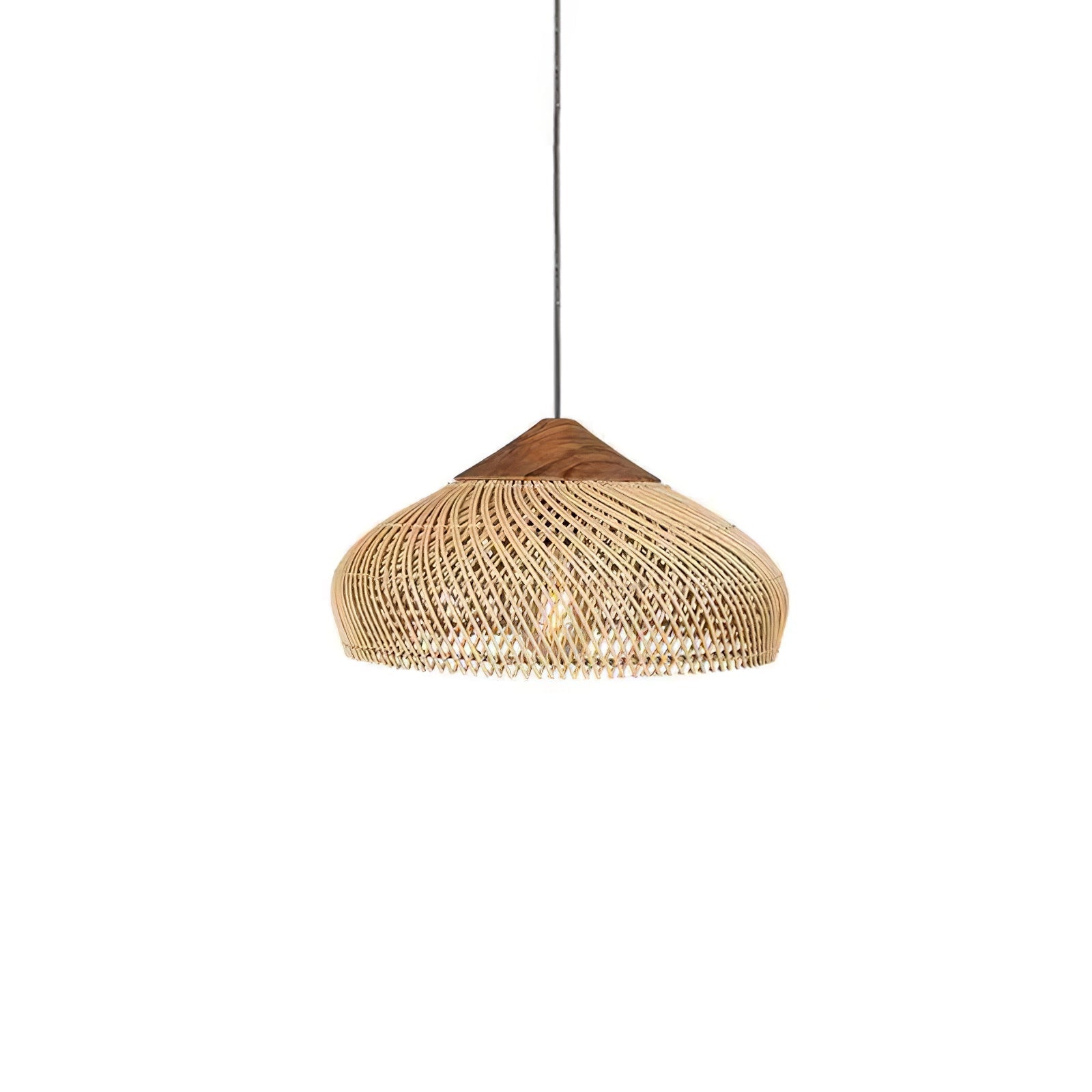 Solavn Light Pendant in Wood of Rattan - Kingsley Beaumont