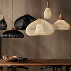 Solavn Light Pendant in Wood of Rattan - Kingsley Beaumont