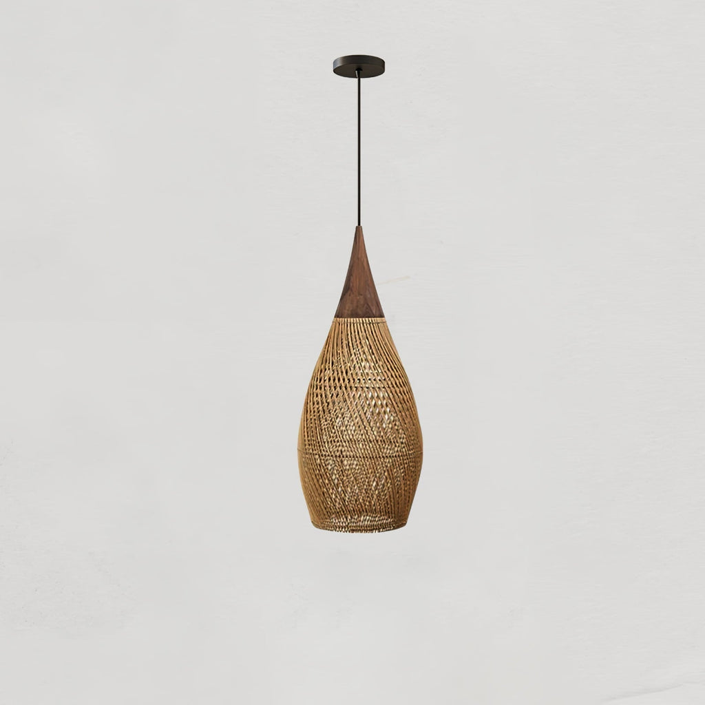 Solavn Light Pendant in Wood of Rattan - Kingsley Beaumont