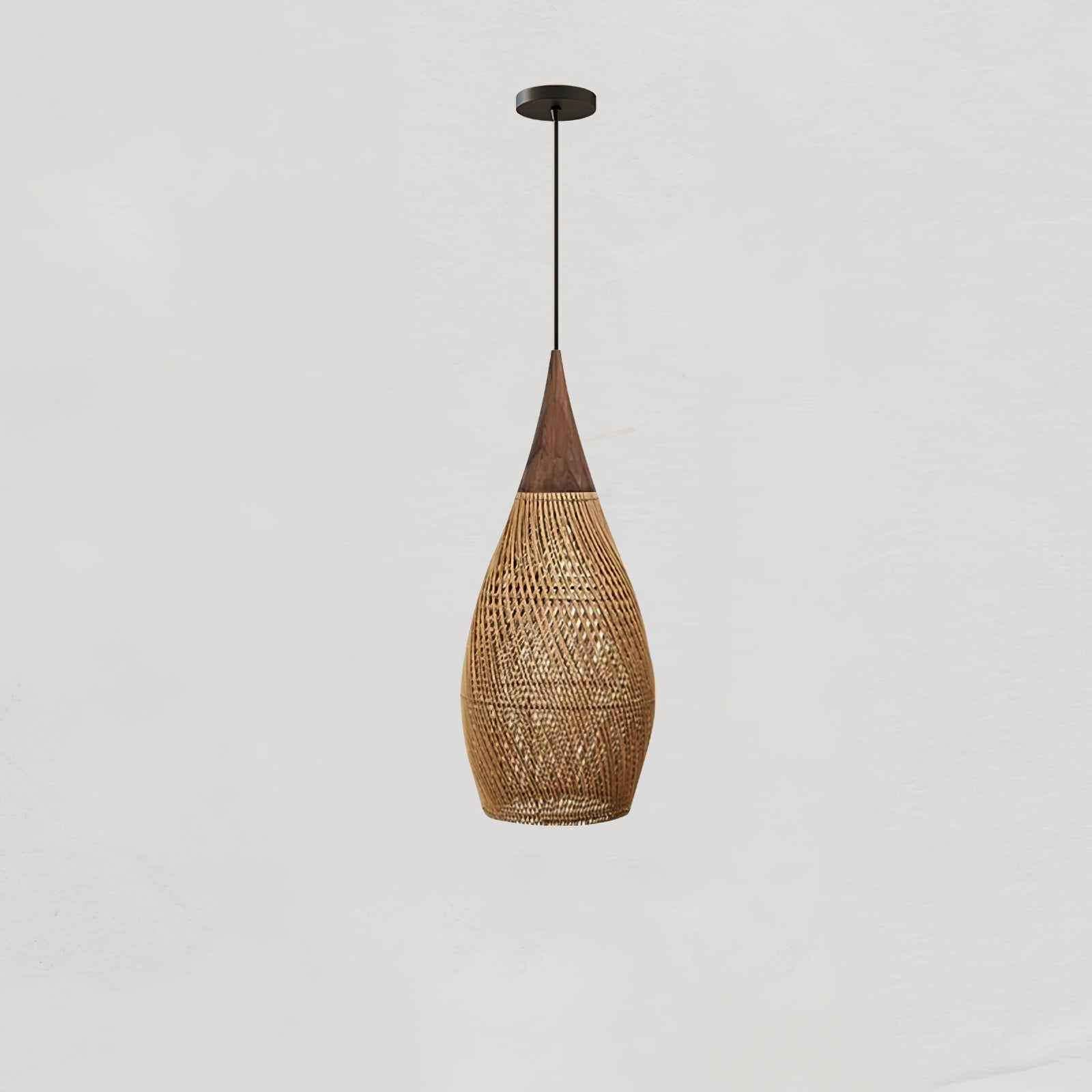 Solavn Light Pendant in Wood of Rattan - Kingsley Beaumont