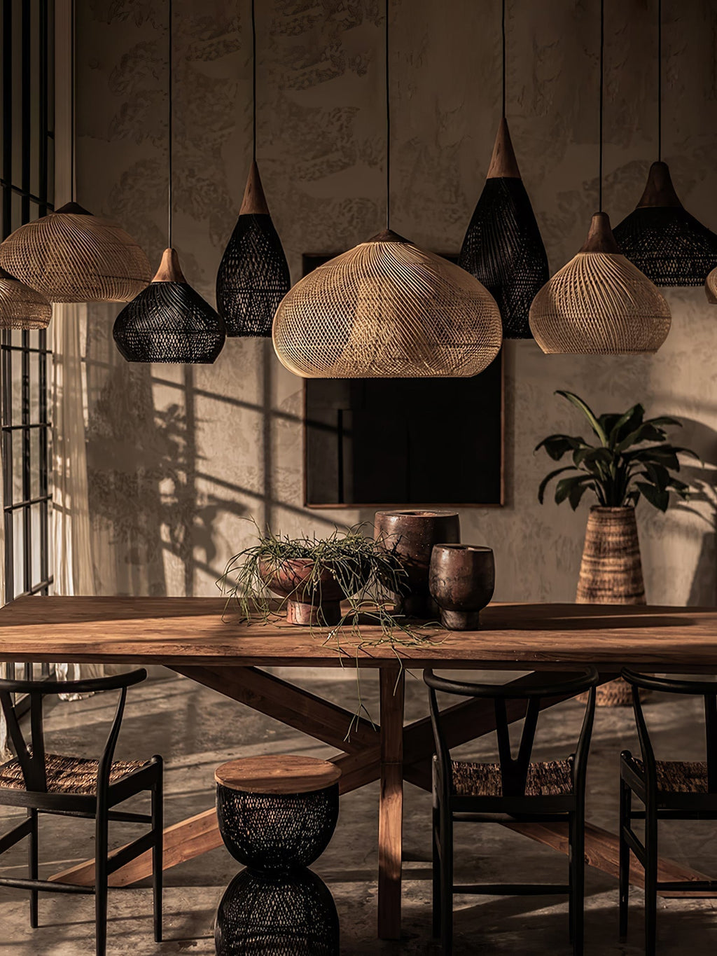 Solavn Light Pendant in Wood of Rattan - Kingsley Beaumont