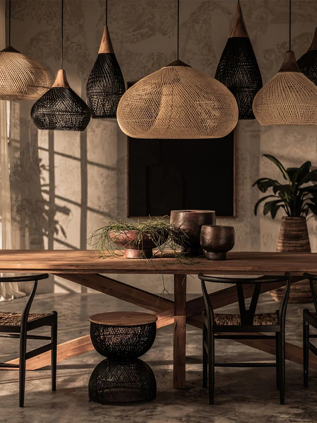 Solavn Light Pendant in Wood of Rattan - Kingsley Beaumont
