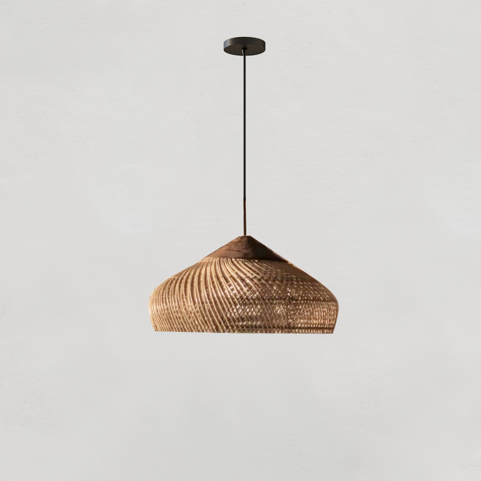 Solavn Light Pendant in Wood of Rattan - Kingsley Beaumont