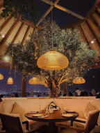 Solavn Light Pendant in Wood of Rattan - Kingsley Beaumont