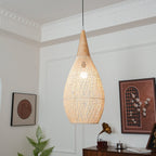 Solavn Light Pendant in Wood of Rattan - Kingsley Beaumont