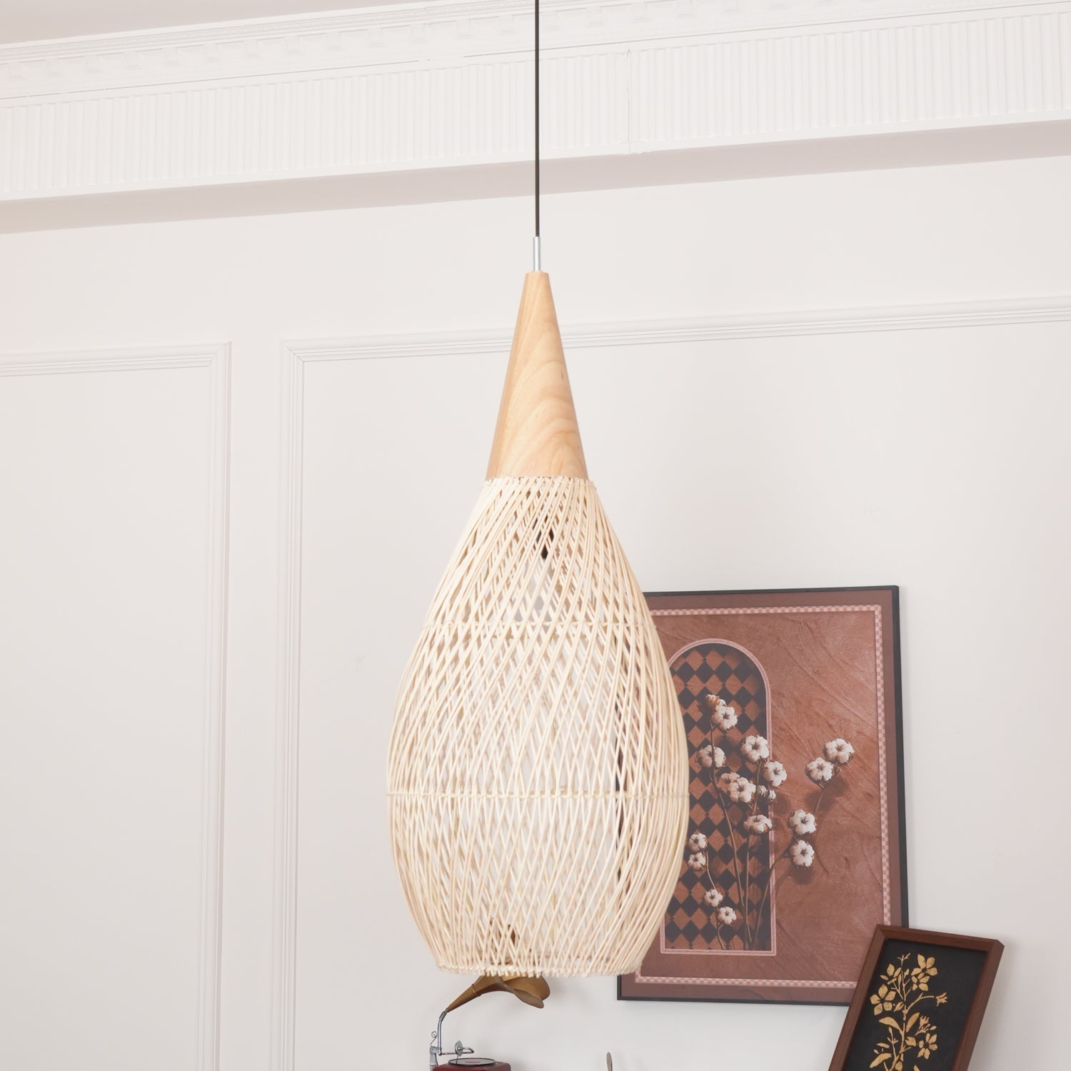 Solavn Light Pendant in Wood of Rattan - Kingsley Beaumont
