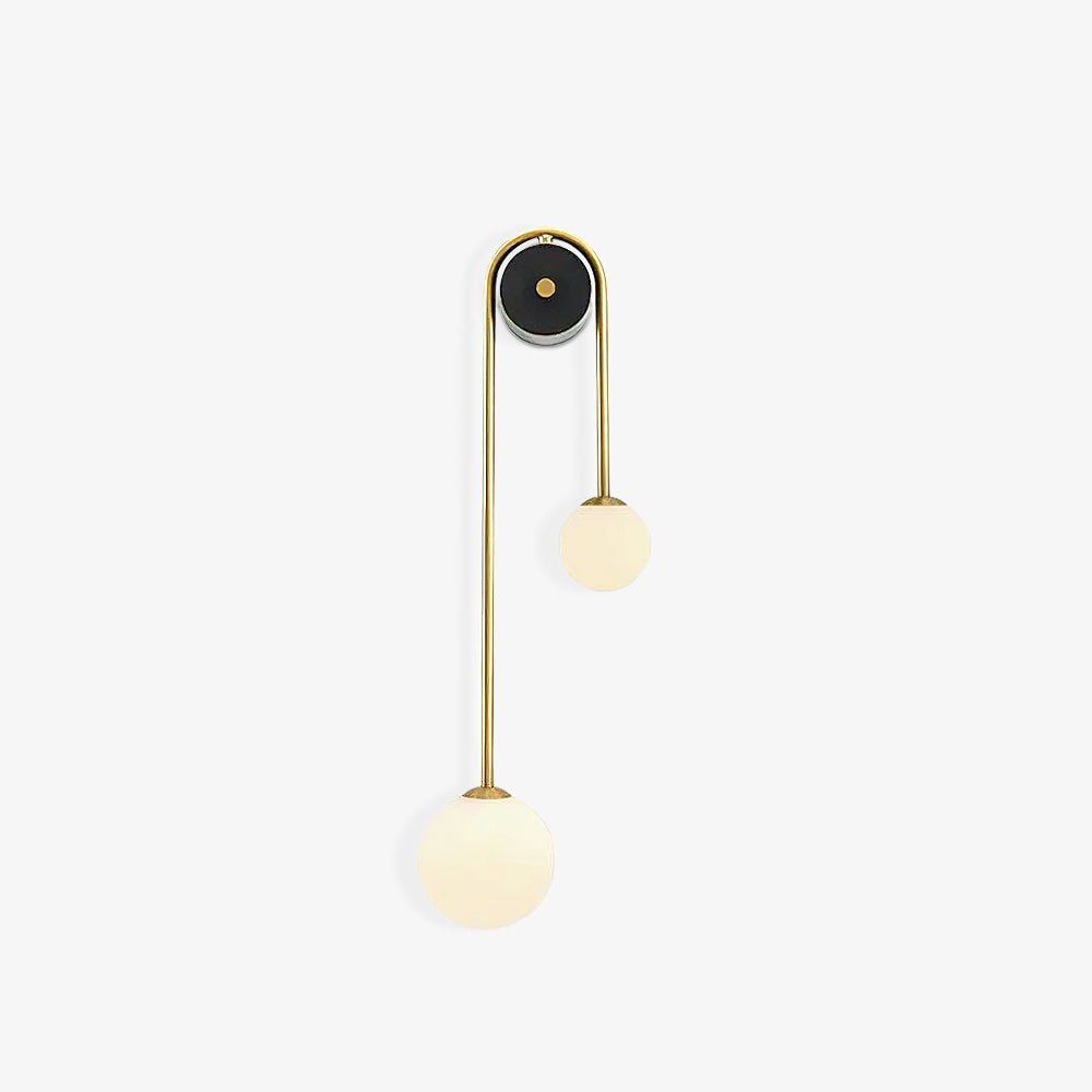 Elaro Brass Arc Wall Light