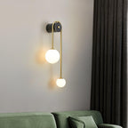 Elaro Brass Arc Wall Light