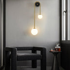 Elaro Brass Arc Wall Light