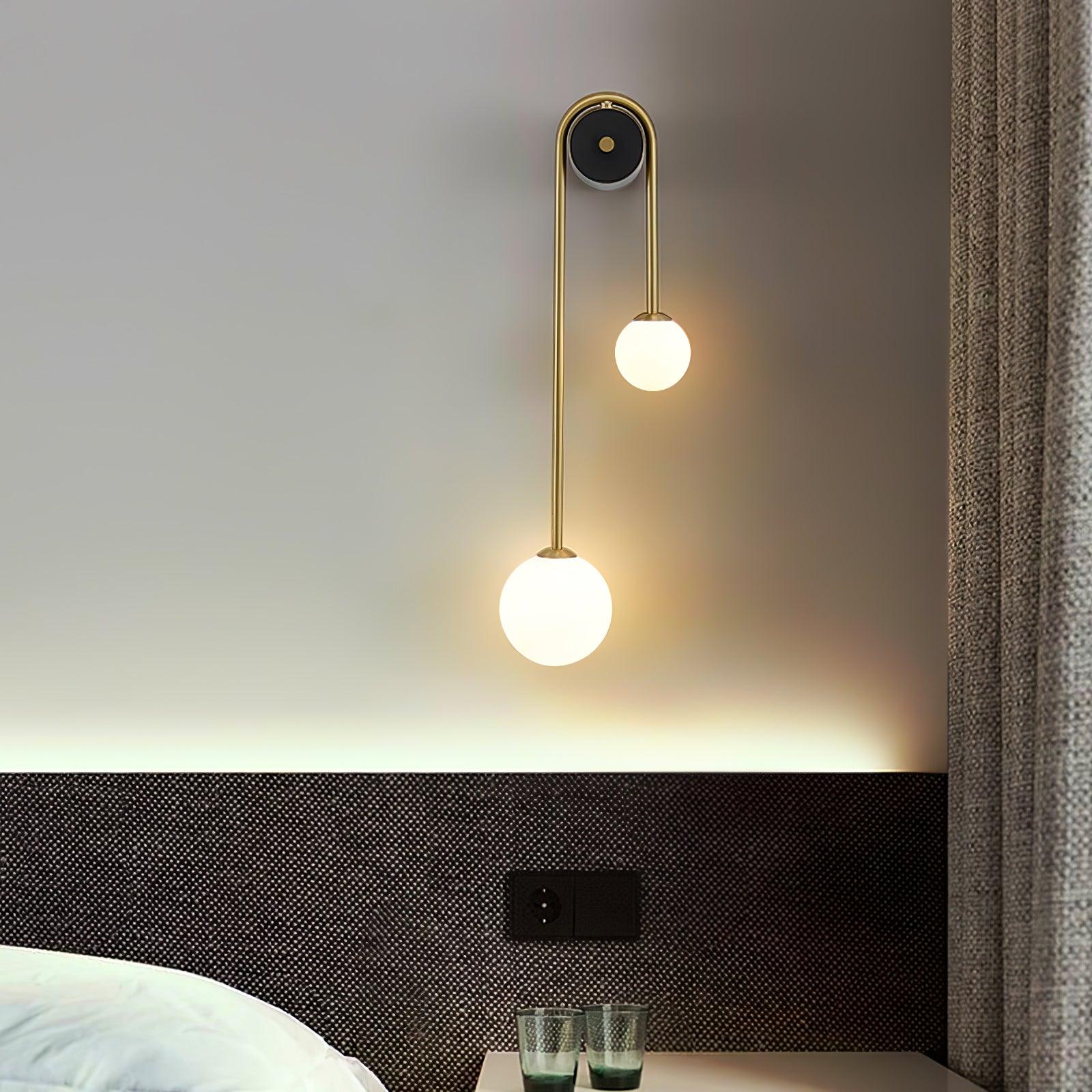 Elaro Brass Arc Wall Light