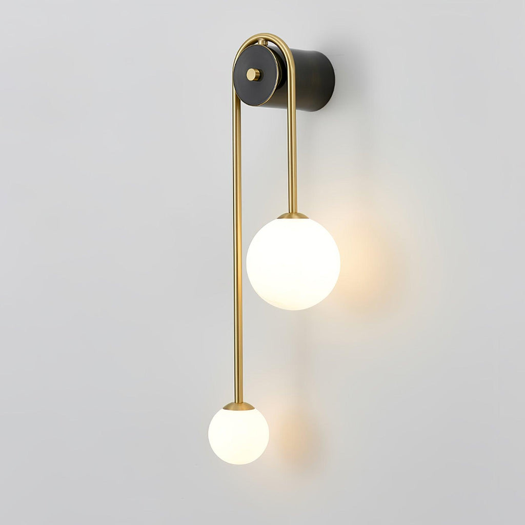 Elaro Brass Arc Wall Light