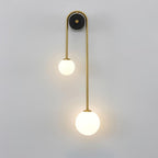Elaro Brass Arc Wall Light