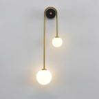 Elaro Brass Arc Wall Light