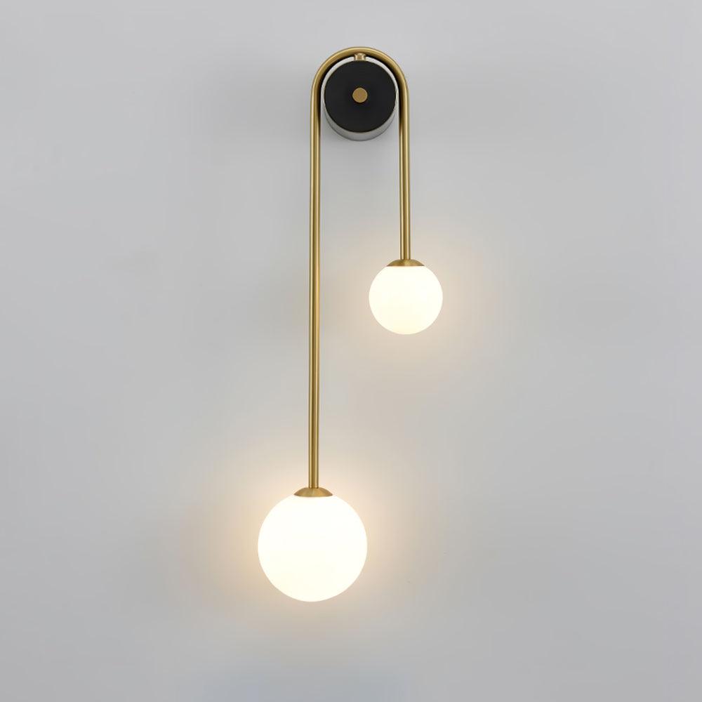 Elaro Brass Arc Wall Light