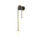 Elaro Brass Arc Wall Light