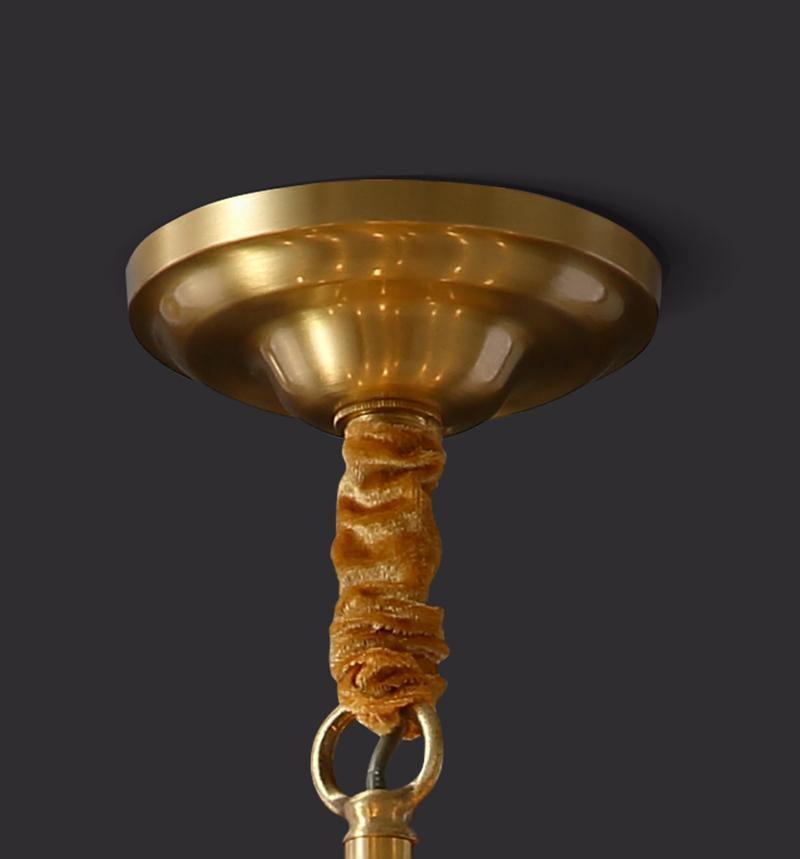 Solara Chandelier Antique Brass Starburst