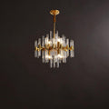Solara Chandelier Antique Brass Starburst