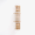 Aurora Wall Light Layered Glass Rods Copper Modern Vertical