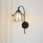 Tiffany Wall Lamp  Glass Butterfly Art